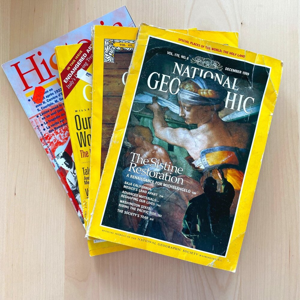 National Geographic Vintage Editions - 1977, 1989, 1999 + Bonus Historia!